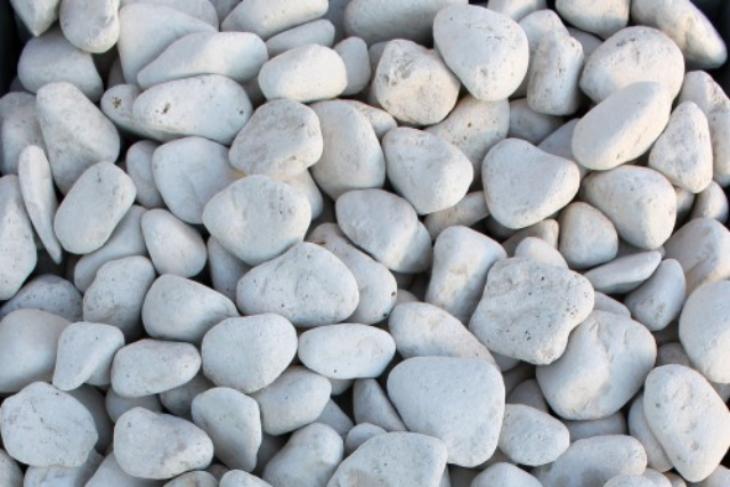 Белая галька галтовка (20-40 мм.)  купить в Красноярске от производителя, без посредников