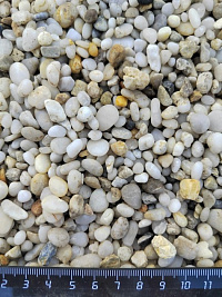 Галька крымская жемчужная фр. 5-10 мм.  купить в Красноярске фото Камень Клуб