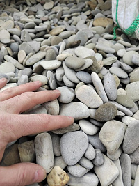 Галька черноморская фр. 40-70 мм.  купить в Красноярске фото Камень Клуб