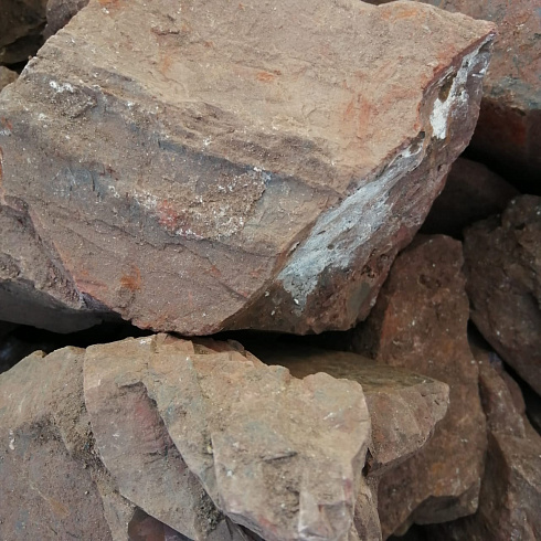 фото Яшма красная  (фр. 70-100 мм)  купить в Красноярске в интернет-портале КАМЕНЬ КЛУБ