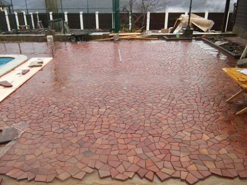 Kamenclub.ru: Песчаник брусчатка (Готика) art PSK-L-01  купить в Красноярске    2600 руб/кв.м    фото КАМЕНЬ КЛУБ