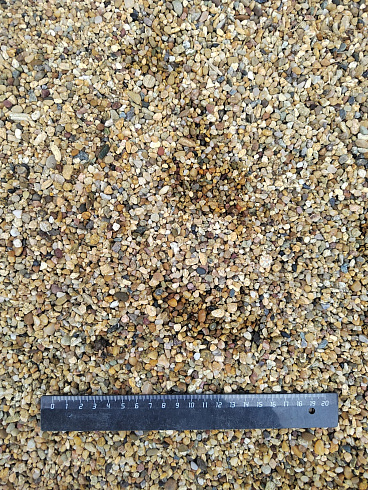 Галька речная окат (рыжая) фр.3-5 мм купить в Красноярске 