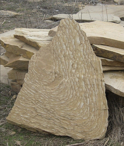 Kamenclub.ru: Форматный камень (плаха) пошаговая дорожка от 70-150 см (4 -12 см)  купить в Красноярске плитняк  форматный плаха желтый песчаник 9 000 руб/т   фото КАМЕНЬ КЛУБ