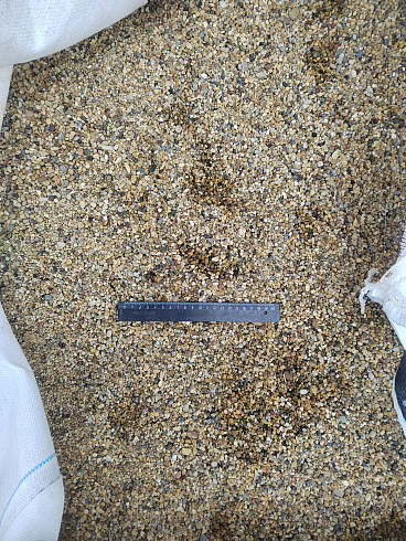 Галька речная окат (рыжая) фр.3-5 мм купить в Красноярске 