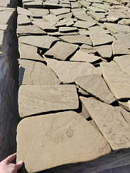 Kamenclub.ru: Песчаник пластушка серо-зеленый (3,0 см)  купить в Красноярске песчаник серо-зеленый, серый, зеленый песчаник пластушка колотый рваный ландшафтный 10200 руб/м3   фото КАМЕНЬ КЛУБ