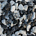 Kamenclub.ru: Мраморная крошка (щебень галтованный микс:: белый-черный) фр.5-10 мм  купить в Красноярске мрамор белый, черный, молочный, серый галтовка мраморная окатанная декоративная ландшафтная 15500 руб/т   фото КАМЕНЬ КЛУБ