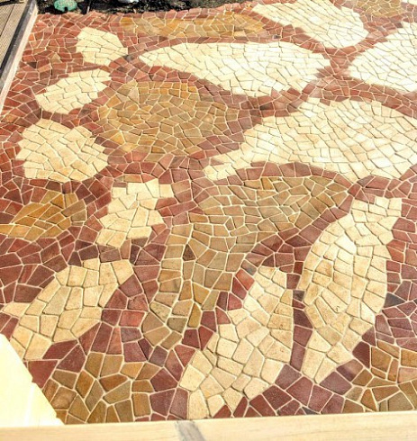 Kamenclub.ru: Песчаник брусчатка (Готика) art PSK-L-01  купить в Красноярске    2600 руб/кв.м    фото КАМЕНЬ КЛУБ