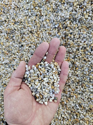 Галька крымская жемчужная фр. 3-5 мм.  купить в Красноярске фото Камень Клуб